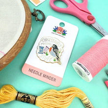 Load image into Gallery viewer, 'Obsessively Making Stuff' Needle Minder