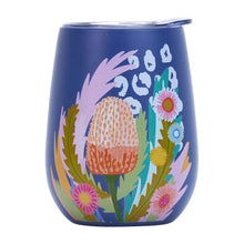 Load image into Gallery viewer, Paper Daisy Stainless Steel Wine Tumbler