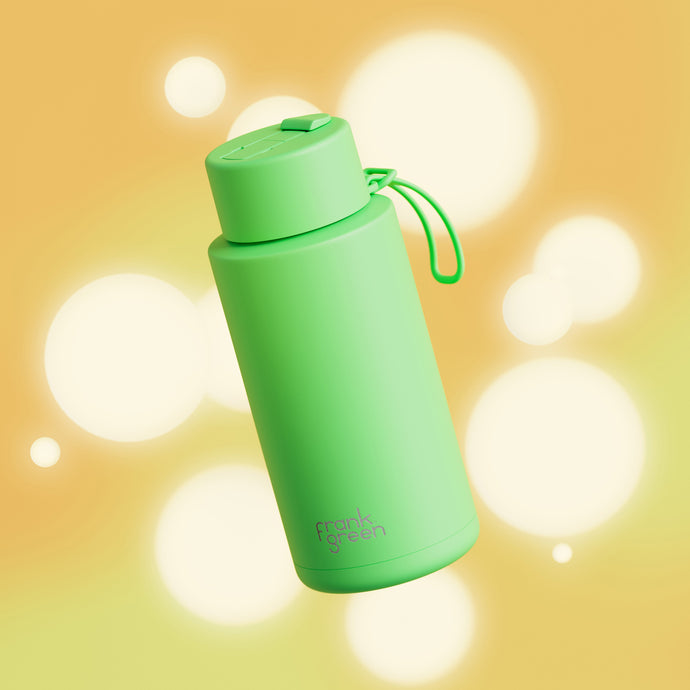 Aurora Glow 34oz/1L GLOW Bottle with Flip Straw Lid - Frank Green