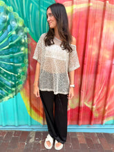 Load image into Gallery viewer, Beige Off Shoulder Sequin Top - By Frankie
