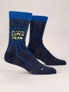 'Actual Super Hero' Men's Socks