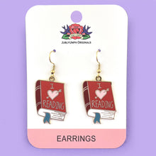 Load image into Gallery viewer, 'I Heart Reading' Earrings