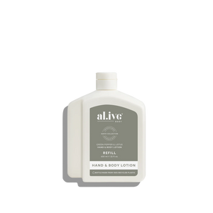 Green Pepper & Lotus 650ml Lotion Refill - al.ive body