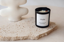 Load image into Gallery viewer, Black Tourmaline Crystal Infused Candle: Patchouli / Black Jar