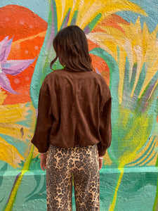 Brown Heart Dark Leopard Racer Pant - By Frankie