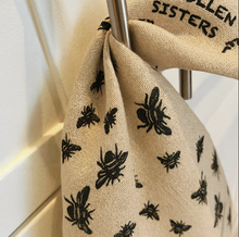 Load image into Gallery viewer, Natural Bee Linen Tea Towel