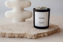 Load image into Gallery viewer, Clear Quartz Crystal Infused Candle: Coconut Lime / Black Jar