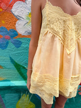 Load image into Gallery viewer, Yellow Lace Cami &amp; Short Set - By Frankie