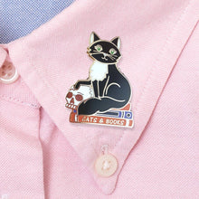 Load image into Gallery viewer, 'Cats And Books' Lapel Pin