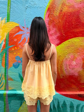 Load image into Gallery viewer, Yellow Lace Cami &amp; Short Set - By Frankie