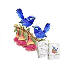 Load image into Gallery viewer, Splendid Fairy Wrens Wooden Puzzle