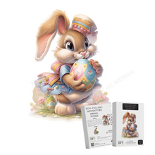 Load image into Gallery viewer, A4 Bunny Hunt Wooden Puzzle