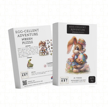 Load image into Gallery viewer, A4 Bunny Hunt Wooden Puzzle