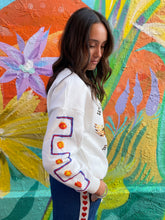 Load image into Gallery viewer, White Wandering Hearts Sweater - By Frankie