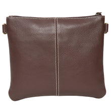 Load image into Gallery viewer, Brown &amp; White Costa Rica Tooled Leather Cowhide Clutch Bag