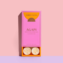 Load image into Gallery viewer, Agapi Creamy Vanilla + Caramel Frost Crystal Tealight Candles