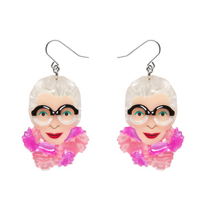 Pretty in Pom Poms Iris Drop Earrings - Erstwilder x Iris Apfel