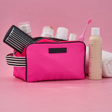Load image into Gallery viewer, Pink Double Zip Toiletry Bag