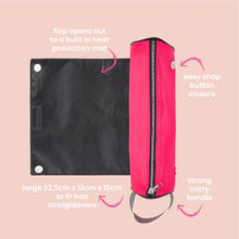Load image into Gallery viewer, Pink Hair Straightener Travel Pouch