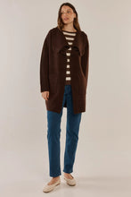 Load image into Gallery viewer, Chocolate Abigail Knit Cardigan