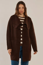 Load image into Gallery viewer, Chocolate Abigail Knit Cardigan