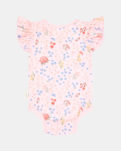 Acacia Blossom Short Sleeve Matilda Onesie - Toshi