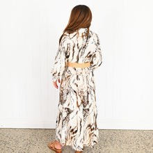 Load image into Gallery viewer, &quot;Alexandria&quot; Dress in Snow Leopard Print