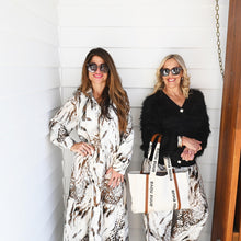 Load image into Gallery viewer, &quot;Alexandria&quot; Dress in Snow Leopard Print