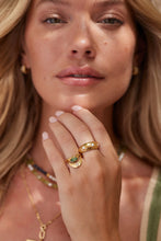 Load image into Gallery viewer, Alina Opal Gold Band Ring - ToniMay
