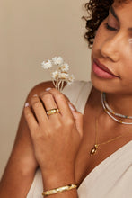 Load image into Gallery viewer, Alina Opal Gold Band Ring - ToniMay