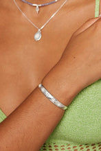 Load image into Gallery viewer, Alina Opal Silver Cuff - ToniMay