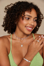 Load image into Gallery viewer, Alina Opal Silver Cuff - ToniMay