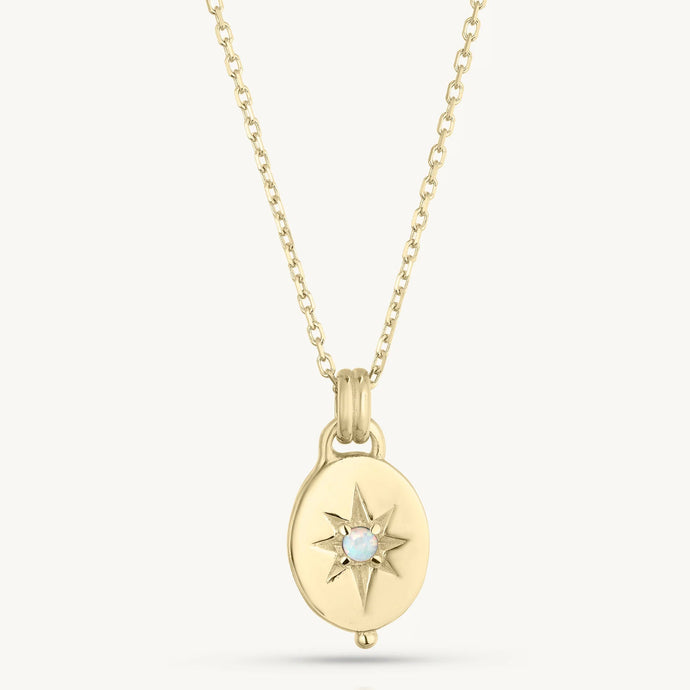 Gold Alina Opal Necklace - ToniMay