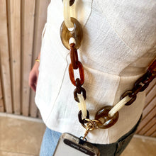 Load image into Gallery viewer, Mixed Latte Amalfi Cross Body Phone Strap