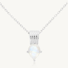 Load image into Gallery viewer, Amie Moonstone Silver Necklace - ToniMay