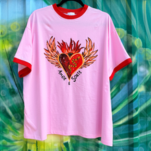 Load image into Gallery viewer, Pink 'Love and Luck' T-Shirt - By Frankie
