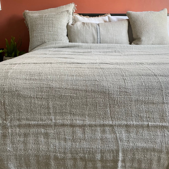 Angaston Linen Bedcover Large - Natural