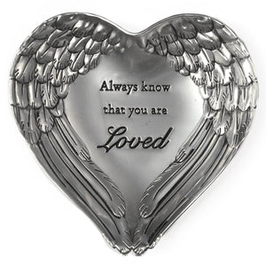 'Always Know That You are Loved' Angel Wing Dish