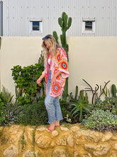 Load image into Gallery viewer, Pink Suzani Kimono by Anna Chandler