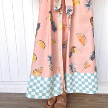 Load image into Gallery viewer, &quot;Willow&quot; Maxi Dress in Cut Pink Pineapple Print