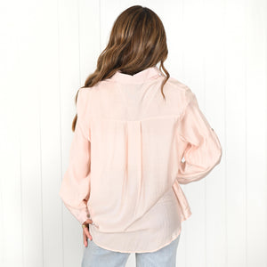 "Isabelle" Pink Long Sleeve Shirt - Love Lola