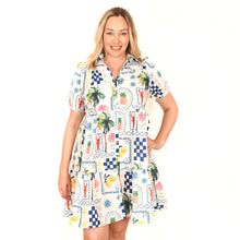 Load image into Gallery viewer, &quot;Ellie&quot; Tiered Dress in Sanctuary Cove Print - Palm Cove