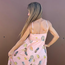 Load image into Gallery viewer, &quot;Lara&quot; Dress in Pink Pineapple Print - Palm Cove