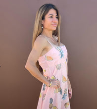 Load image into Gallery viewer, &quot;Lara&quot; Dress in Pink Pineapple Print - Palm Cove