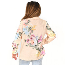 Load image into Gallery viewer, &quot;Charlie&quot; Shirt in Apricot Floral Print - Palm Cove