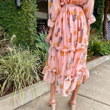 Load image into Gallery viewer, &quot;Malia&quot; Pink Pineapple Sheer Dress