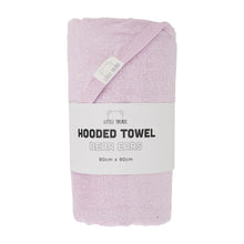 Load image into Gallery viewer, Lilac Bear Ears Hooded Towel