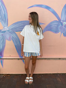 'Aperol Spritz' T-Shirt & Blue Stripe Short Set - By Frankie