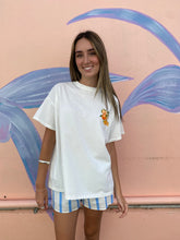 Load image into Gallery viewer, &#39;Aperol Spritz&#39; T-Shirt &amp; Blue Stripe Short Set - By Frankie