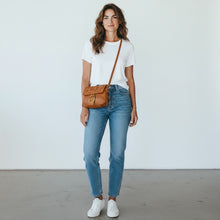 Load image into Gallery viewer, Tan Missy Foldover Bag